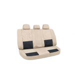 Huse scaune auto universale fractionate Premium fata si spate compatibile dimensiuni standard bej negru Cod: HNG1101-3