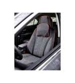 Huse scaune auto universale fractionate 9D  Premium fata si spate negru cusatura rosie Cod: HNG1407-5