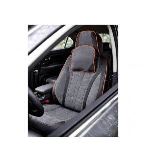Huse scaune auto universale fractionate 9D  Premium fata si spate negru cusatura rosie Cod: HNG1407-5