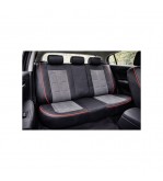 Huse scaune auto universale fractionate 9D  Premium fata si spate negru cusatura rosie Cod: HNG1407-5