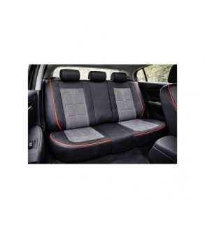 Huse scaune auto universale fractionate 9D  Premium fata si spate negru cusatura rosie Cod: HNG1407-5