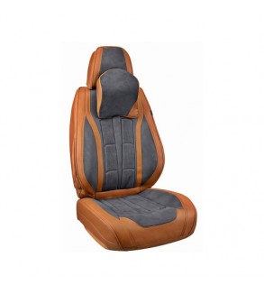 Huse scaune auto universale fractionate 9D fata si spate maro gri antracit Cod: HNG1407-1