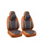 Huse scaune auto universale fractionate 9D fata si spate maro gri antracit Cod: HNG1407-1