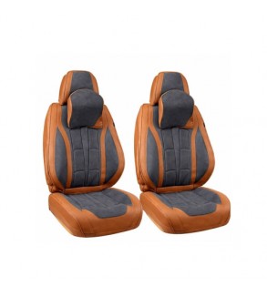 Huse scaune auto universale fractionate 9D fata si spate maro gri antracit Cod: HNG1407-1