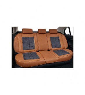 Huse scaune auto universale fractionate 9D fata si spate maro gri antracit Cod: HNG1407-1