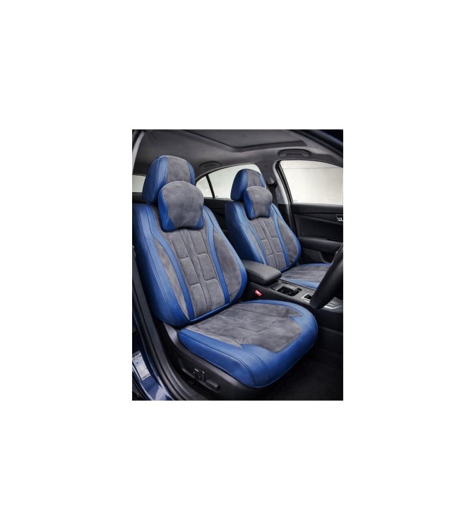 Huse scaune auto universale fractionate 9D Premium fata si spate albastru  gri antracit Cod: HNG1407-2