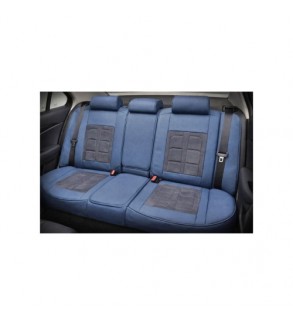 Huse scaune auto universale fractionate 9D Premium fata si spate albastru  gri antracit Cod: HNG1407-2