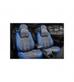 Huse scaune auto universale fractionate 9D Premium fata si spate albastru  gri antracit Cod: HNG1407-2