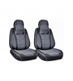 Huse scaune auto universale fractionate 9D Premium fata si spate negru gri antracit cusaturi gri Cod: HNG1407-4