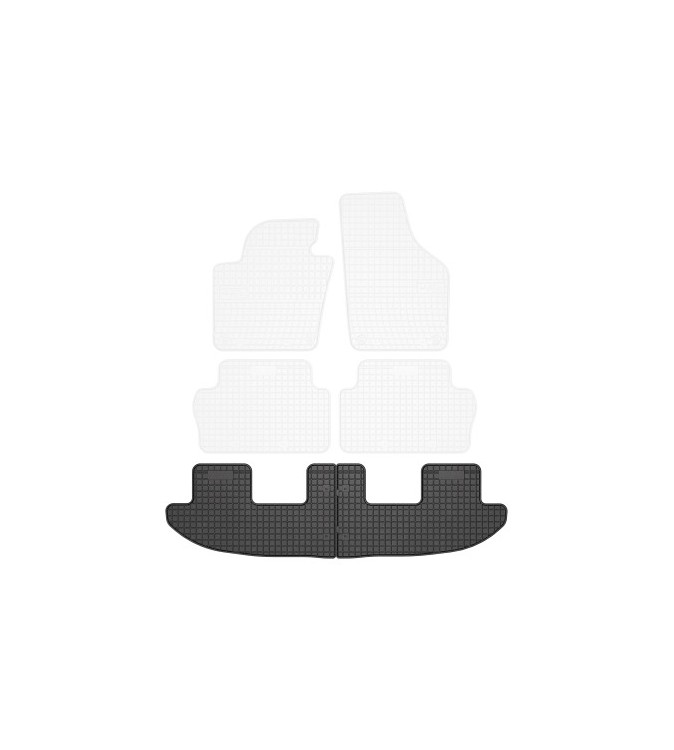 Covoare interior cauciuc El Toro compatibile Volkswagen Sharan II 2010-2020 Randul 3 Cod: 04051 P80