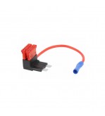 Splitter alimentare auto 10A cu siguranta ATO rosu 1mm2 Cod: ROZ.03