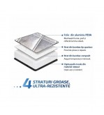 Parasolar exterior iarna vara cu protectie oglinzi, geamuri fata laterale si capota 227x144cm Cod: CST-227144