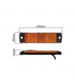 Lampa laterala auto cu 4 Led SMD 12V cu suport de prindere Cod: 201412