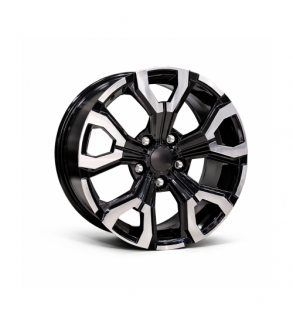 Jante DY1887 B-LD KM 17x7 5x114.3 ET35 negru diamond cut compatibile Dacia, Renault, Nissan, Toyota, Subaru, Honda, Lexus