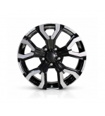Jante DY1887 B-LD KM 17x7 5x114.3 ET35 negru diamond cut compatibile Dacia, Renault, Nissan, Toyota, Subaru, Honda, Lexus