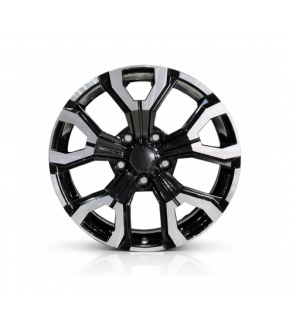 Jante DY1887 B-LD KM 17x7 5x114.3 ET35 negru diamond cut compatibile Dacia, Renault, Nissan, Toyota, Subaru, Honda, Lexus