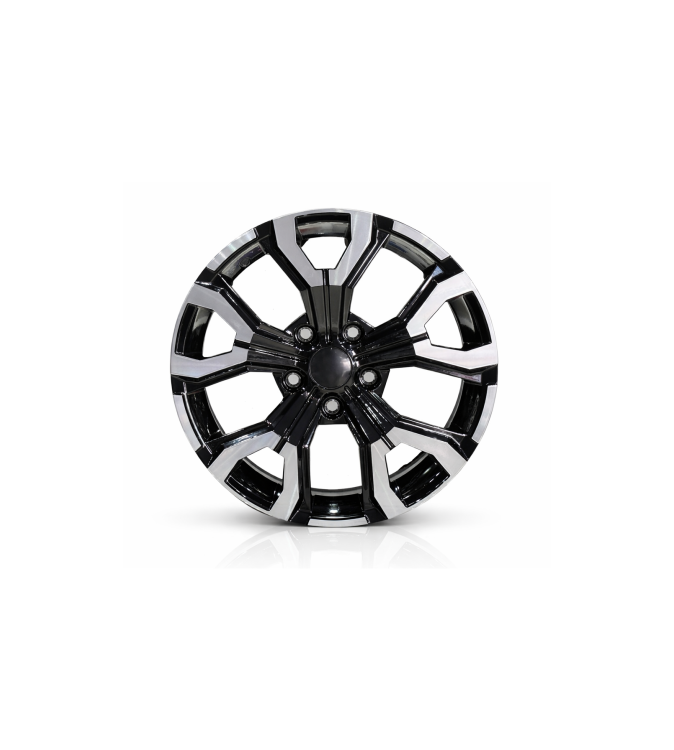 Jante DY1887 B-D KM 17x7 5x114.3 ET35 negru diamond cut compatibile Dacia, Renault, Nissan, Toyota, Subaru, Honda, Lexus