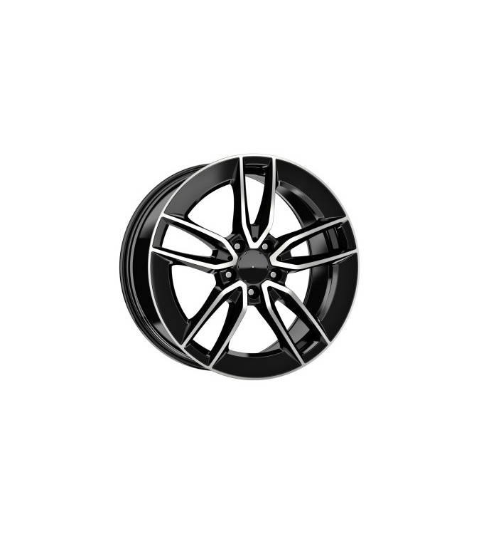 Jante DY388 KM 18x8 fata 18x9 spate 5x112 negru  diamond cut compatibile Mercedes