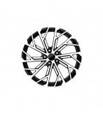 Jante DY819 KM 19x8.5 5x112 ET40 negru polish compatibile Audi