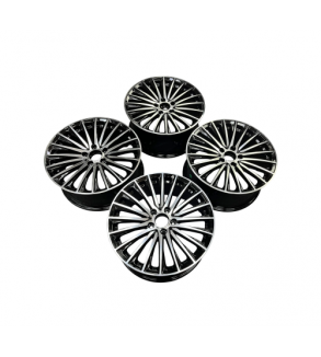 Jante DY987 KM 17x7.5 5x112 ET35 negru polish compatibile Mercedes, Volkswagen, Audi, Seat, Skoda, Cupra