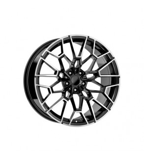 Jante DY1650 KM 20x9 fata 20x10 spate 5x120 ET30 ET40 negru polish compatibile BMW