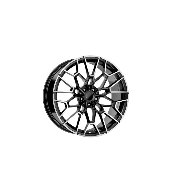Jante DY1650 KM 20x9 fata 20x10 spate 5x120 ET30 ET40 negru polish compatibile BMW