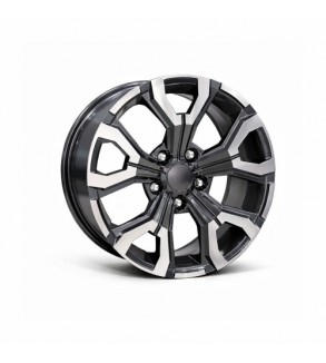 Jante DY1887 GM-LD KM 17x7 5x114.3 ET35 gri antracit polish compatibile Dacia, Renault, Nissan, Toyota, Subaru, Honda, Lexus