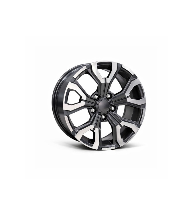 Jante DY1887 GM-LD KM 17x7 5x114.3 ET35 gri antracit polish compatibile Dacia, Renault, Nissan, Toyota, Subaru, Honda, Lexus