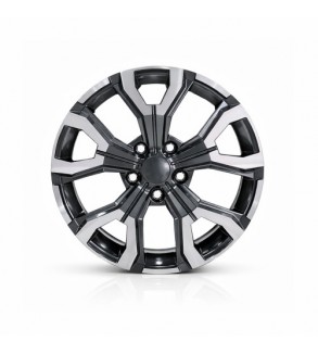 Jante DY1887 GM-LD KM 17x7 5x114.3 ET35 gri antracit polish compatibile Dacia, Renault, Nissan, Toyota, Subaru, Honda, Lexus