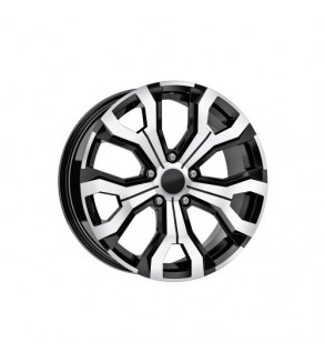 Jante DY1886 B-D KM 16x6.5 5x114.3 ET35 negru polish compatibile Dacia, Renault, Nissan, Toyota, Subaru, Honda, Lexus