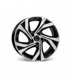 Jante DY253 KM 16x6.5 5x114.3 ET35 negru polish compatibile Dacia, Renault, Nissan, Toyota, Subaru, Honda, Lexus