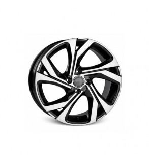 Jante DY253 KM 16x6.5 5x114.3 ET35 negru polish compatibile Dacia, Renault, Nissan, Toyota, Subaru, Honda, Lexus