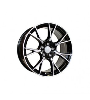 Jante PDW 20x8.5 fata 20x10 spate 5x112 ET25 ET33 negru polish compatibile BMW Cod: LA5407F14 NX - LA5407R78 NX