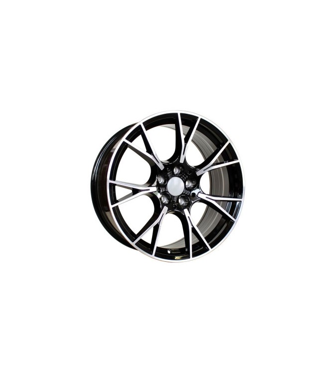 Jante PDW 20x8.5 fata 20x10 spate 5x112 ET25 ET33 negru polish compatibile BMW Cod: LA5407F14 NX - LA5407R78 NX