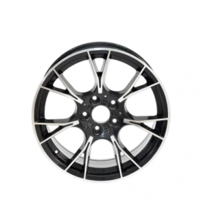 Jante PDW 20x8.5 fata 20x10 spate 5x112 ET25 ET33 negru polish compatibile BMW Cod: LA5407F14 NX - LA5407R78 NX