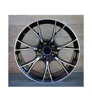 Jante PDW 20x8.5 fata 20x10 spate 5x112 ET25 ET33 negru polish compatibile BMW Cod: LA5407F14 NX - LA5407R78 NX