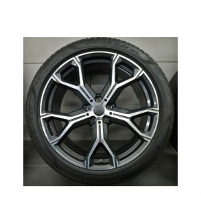 Jante PDW 20x9 fata 20x10.5 spate 5x120 ET40 ET37 negru polish compatibile BMW Cod: LA5445F07 NX - LA5445R93 NX