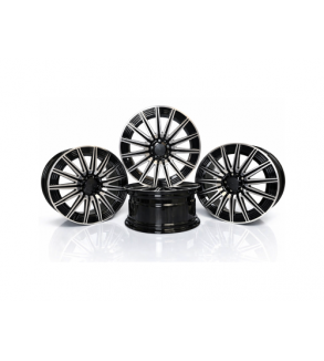 Jante PDW 19x8 fata 19x9 spate 5x112 ET40 ET58 negru polish compatibile Mercedes Cod: FF957521980-98 - FF957521990-03