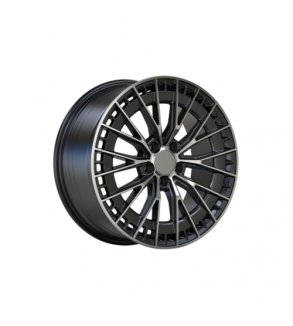 Jante PDW 19x8 fata 19x9 spate 5x112 ET45 ET60 negru polish compatibile Mercedes Cod: FF957461980-03 - FF957461990-98