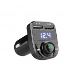 Modulator FM auto X8 Bluetooth A2DP 2USB kit maini libere TF MP3 FLAC MIV
