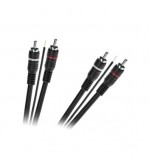 Cablu audio 2RCA tata 2RCA tata ecranat cu fir remote 5m albastru