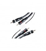 Cablu audio 2RCA tata 2RCA tata ecranat cu fir remote 5m albastru