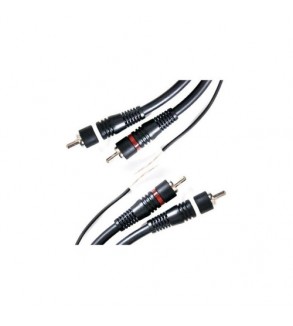 Cablu audio 2RCA tata 2RCA tata ecranat cu fir remote 5m albastru
