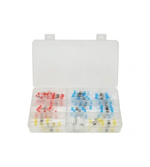 Trusa conectori termocontractabili cu cositor 0.25-6mm2 set 100 bucati Leader Cod: BK92918