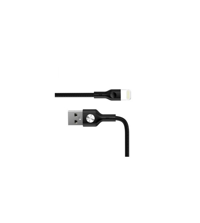 Cablu auto USB la Lightning 1m incarcare rapida 3A negru Cod: GC-60I