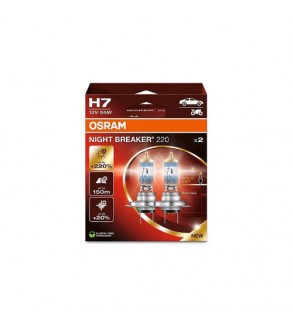 Bec auto H7 12V 55W Night Breaker +220% OSRAM Cod: 399579