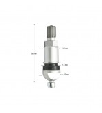 Valva roata tubeless aluminiu compatibila senzor TPMS TR5 Cod: DISRW28