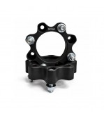 Distantier ATV 30 mm 4x110 centrare 90.2 cu 8 piulite M10x1.25 set 2 bucati aluminiu forjat negru Cod: DST8001