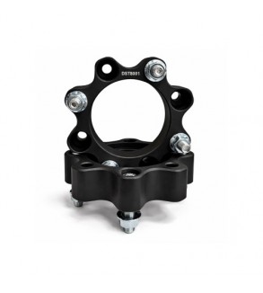Distantier ATV 30 mm 4x110 centrare 90.2 cu 8 piulite M10x1.25 set 2 bucati aluminiu forjat negru Cod: DST8001