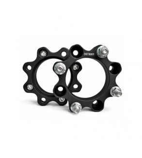 Distantier ATV 30 mm 4x110 centrare 90.2 cu 8 piulite M10x1.25 set 2 bucati aluminiu forjat negru Cod: DST8001